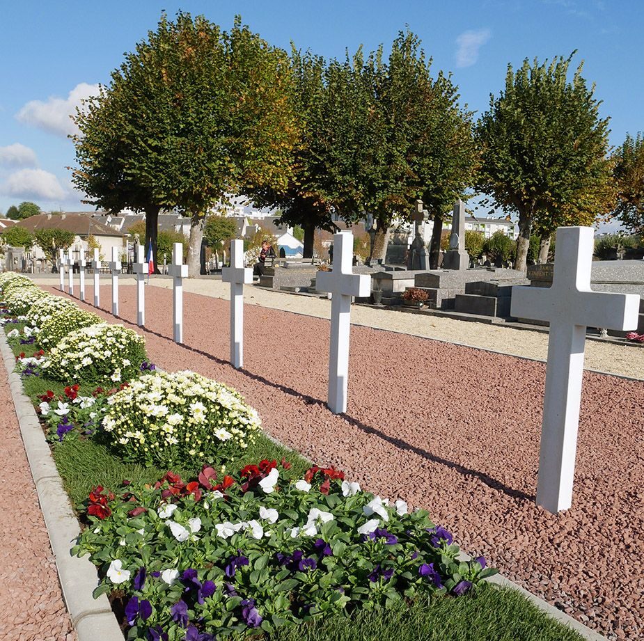 Une photo du cimetière de Nemours