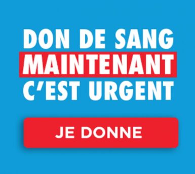 visuel de l'EFS pour la collecte de sang